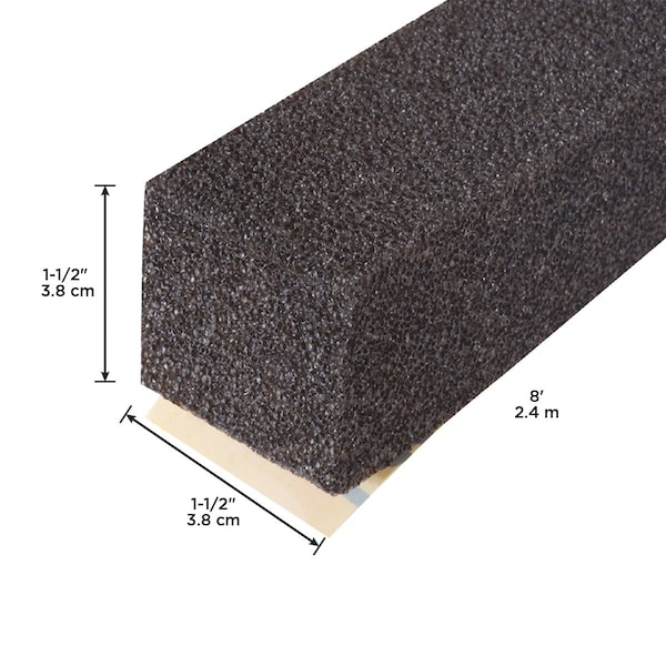 M-D Building Products 1-1/2 in. Black Expandable Foam PLATINUM Weatherseal for Uneven Gaps - 03115