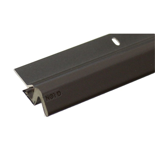 Randall Aluminum Door Weatherstrip Set With Vinyl (36") Top and (84") Sides (Brown) - V-94-BR