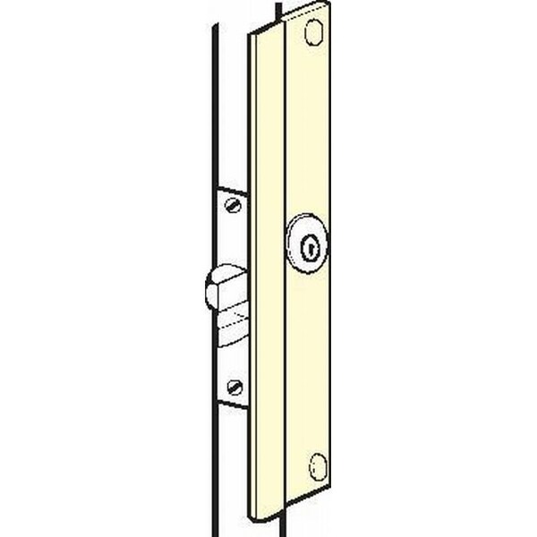 Don-Jo 2-5/8" x 12" Adams Rite Blank Latch Protector for Outswing Doors with EBF Fasteners - LP312PEBFDU
