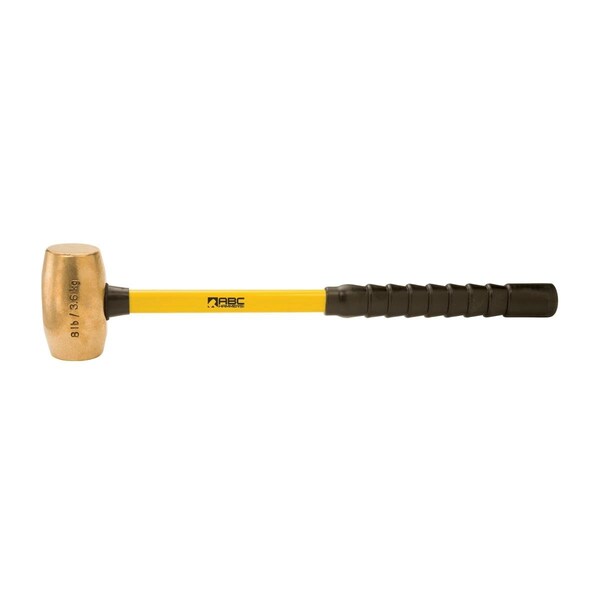 Homestead 24 in. 8 lbs Brass Hammer with Fiberglass Handle - HO3305818
