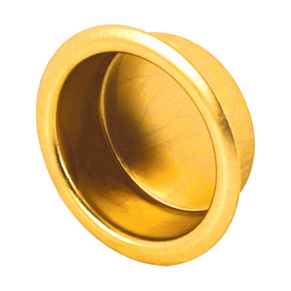 Prime-Line Prime-Line 0.8 in. L Brass-Plated Gold Steel Door Pull - 161910