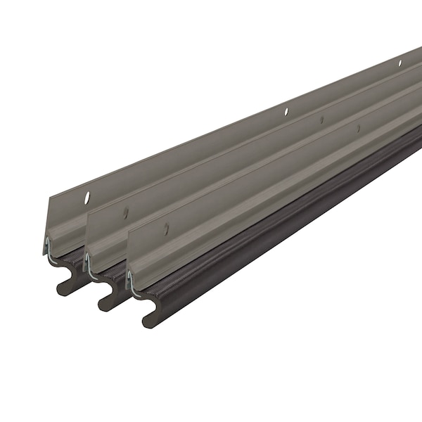 M-D Building Products Satin Nickel Aluminum and Vinyl-coated Foam Heavy-duty Screw-on Top and Sides Door Seal Kit - 52051