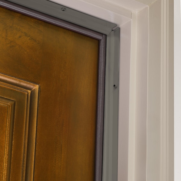 M-D Building Products Satin Nickel Aluminum and Vinyl-coated Foam Heavy-duty Screw-on Top and Sides Door Seal Kit - 52051
