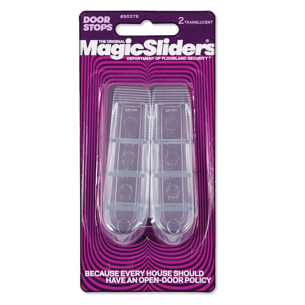 Magic Sliders Magic Sliders 4 in. W X 1 in. L Acrylic Clear Door Stop - 80378A