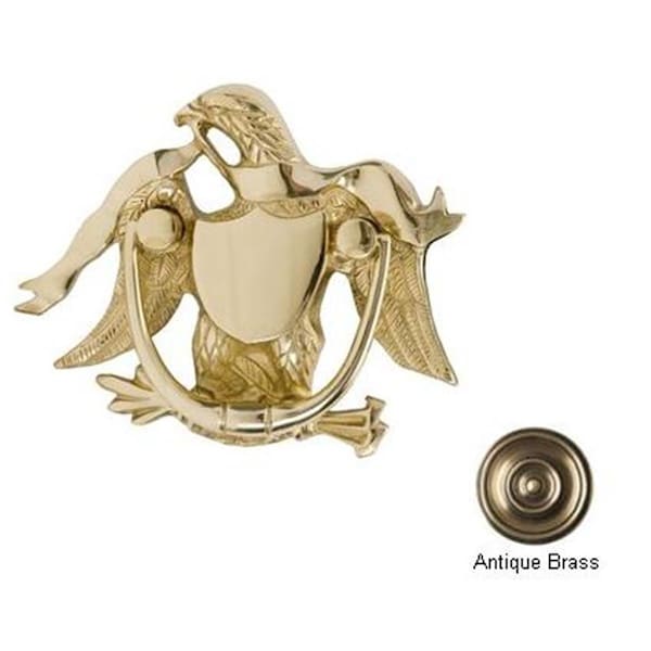 Brass Accents Eagle Door Knocker 5-.87 in. Antique Brass - BR42730