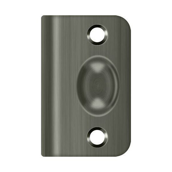 Deltana Strike Plate For Ball Catch And Roller Catch Antique Nickel - SPB349U15A
