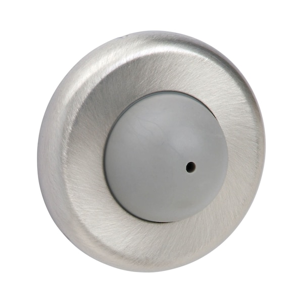 Pamex 2-1/2in Diameter Convex Wall Stop Satin Stainless Steel Finish - DD0257SS