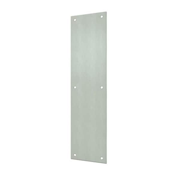 Patioplus 4 x 16 in. Push Plate, Satin Stainless Steel, 60PK - PA575197