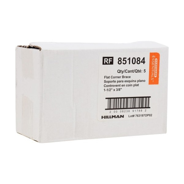 Hillman 15 x 037 in Zinc Plated Flat Corner Iron - 851084