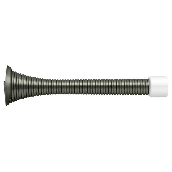 Deltana Baseboard Door Bumper, Heavy Duty, Steel Antique Nickel 3-3/4" - SDS375U15A