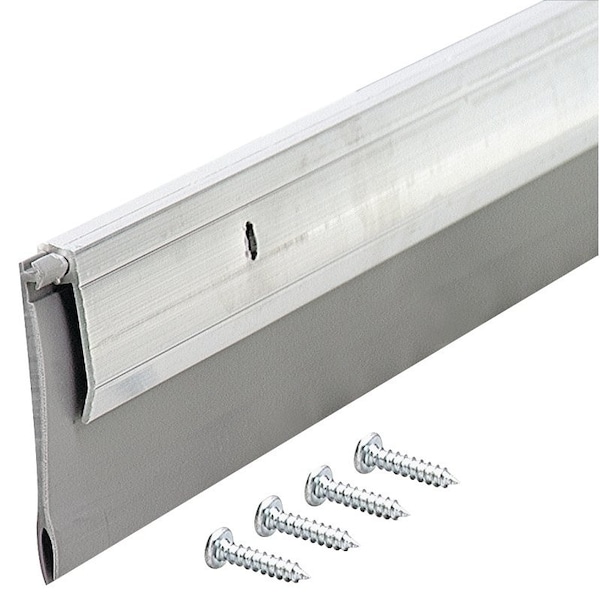 M-D Building Products 0 Door Sweep, 36 in L, 14 in W, Aluminum Flange, Vinyl Insert - 5389