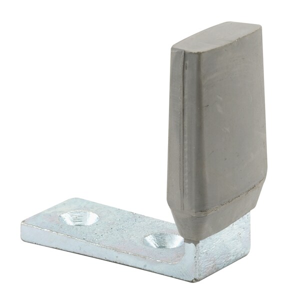 Prime-Line Door Floor Stop, Brushed Aluminum Finished Steel Single Pack - J 4592