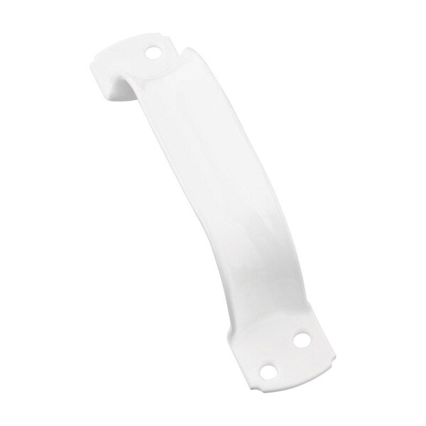 National Hardware National Hardware 6-3/4 in. L Vinyl Coated White Steel Door Pull - N162-594