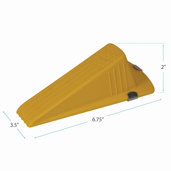 Master Mfg Yellow Magnetic Giant Foot Door St, PK12 - 978CS