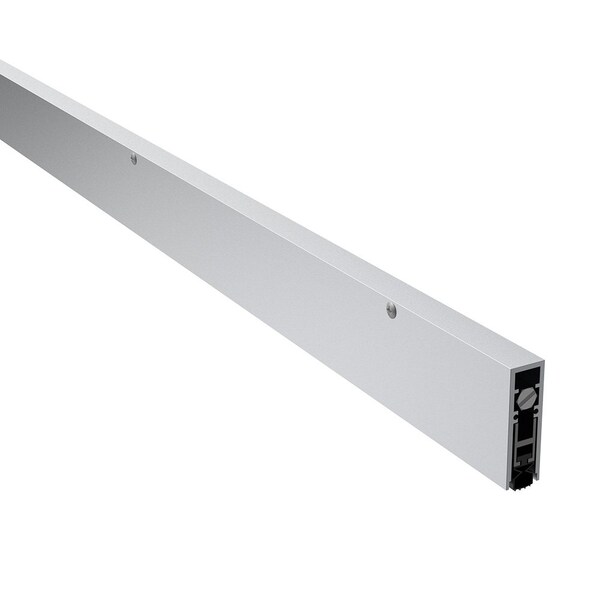 Pemko 4131CPKL36 36" Surface Mounted Automatic Door Bottom with Prene Clear Aluminum - 4131CPKL36