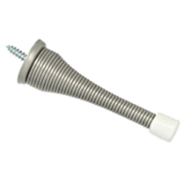 Hd National Hardware Baseboard Door Stop - Satin Nickel- 3 in. - NM331165