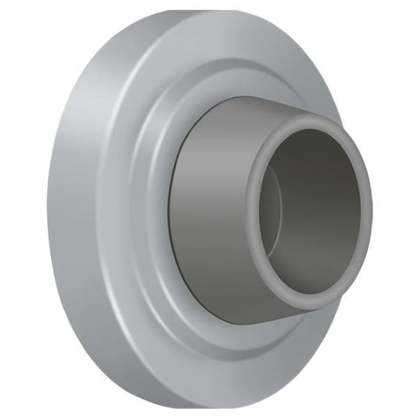 Deltana Concave Flush Bumper 2-3/8" Diameter Satin Chrome - WB238U26D
