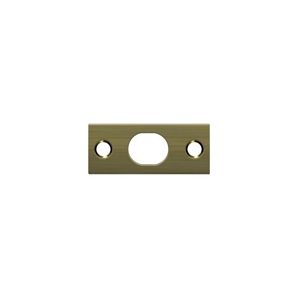 Deltana SP12EFB5 Strike Plate For 12 Extension Flush Bolt Antique Brass, 10PK - SP12EFB5-XCP10