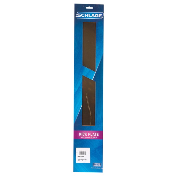 Schlage Schlage 6 in. H X 30 in. L Brass Aluminum Kickplate - SC8400PA3 6X30