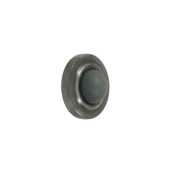 Deltana WBC238U15A Convex Flush Bumper Door Stop Antique Nickel, 10PK - WBC238U15A-XCP10