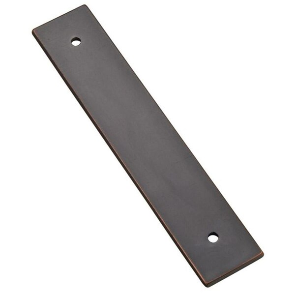 Patioplus 4 in. Center to Center Back Plate for Pulls, Oil Rubbed Bronze - PA2006897