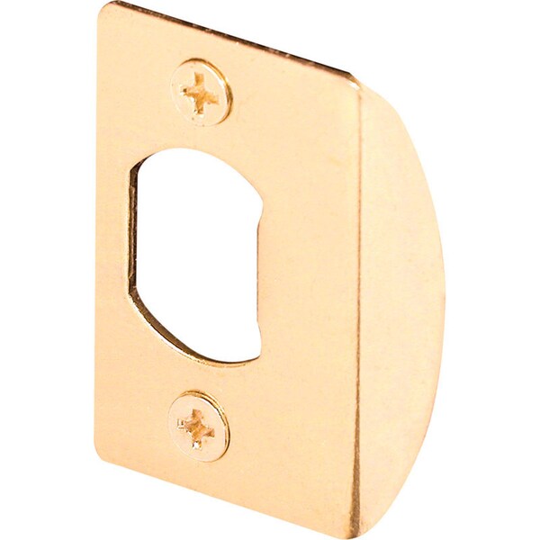 Prime-Line Prime-Line 2.25 in. H X 1-5/8 in. L Brass-Plated Steel Latch Strike Plate - E 2232