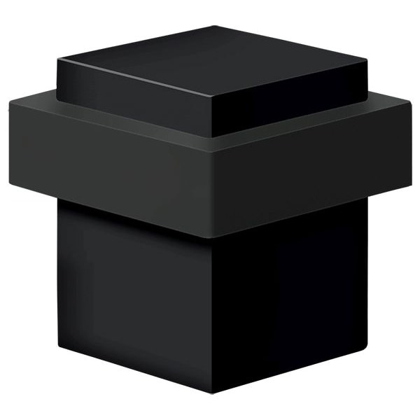 Deltana Square Universal Floor Bumper 1-3/8" Black - UFBS138U19