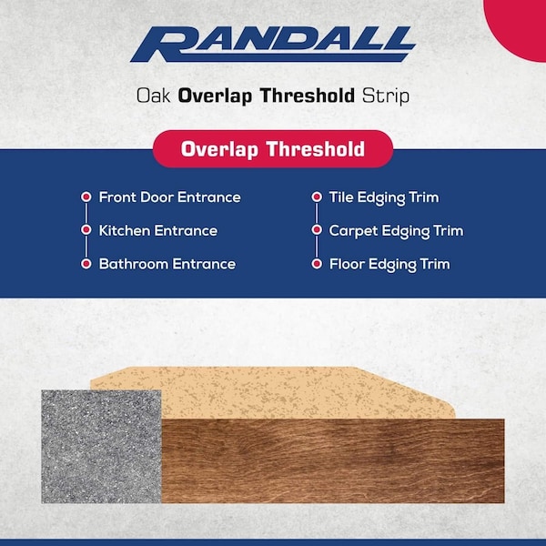 Randall 3 1/2In. X 5/8In. OVERLAP THRES - 6 FT WL-50-C