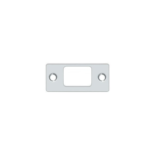 Deltana SP2753U26 Deadbolt Strike Plate Polished Chrome, 10PK - SP2753U26-XCP10