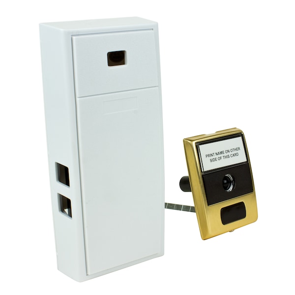 Newhouse Hardware Mechanical Wireless Doorbell Chime and Push Button w/ Built-In Viewer - MCHBV