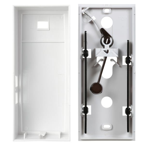 Newhouse Hardware Mechanical Wireless Doorbell Chime and Push Button w/ Built-In Viewer - MCHBV