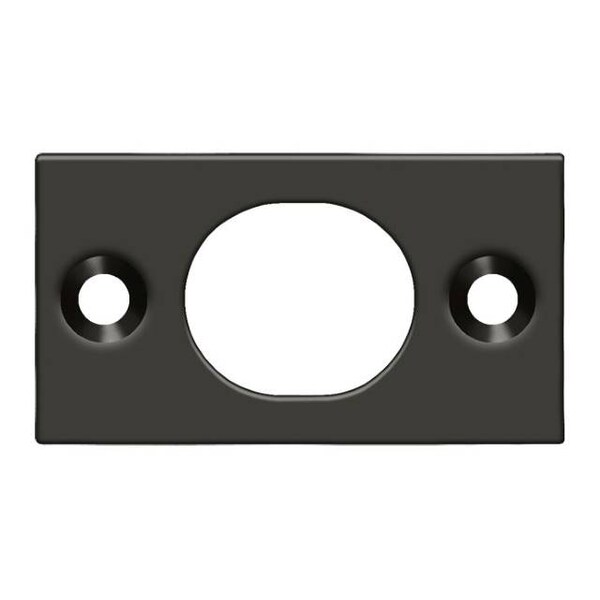 Deltana Strike Plate For 6" Flush Bolt Oil Rubbed Bronze - SP6FBU10B