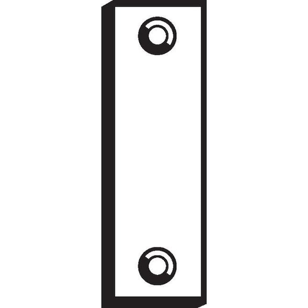 Don-Jo 1-15/16" x 2-1/4" Filler Plate for Flush Bolt Strike - FB225DU