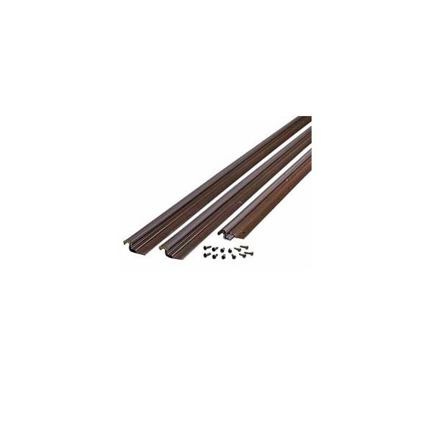 M-D Building Products M-D Compression Weatherstrip W/Aluminum Stop, 44804, Bronze, 36" x 84" - 44804