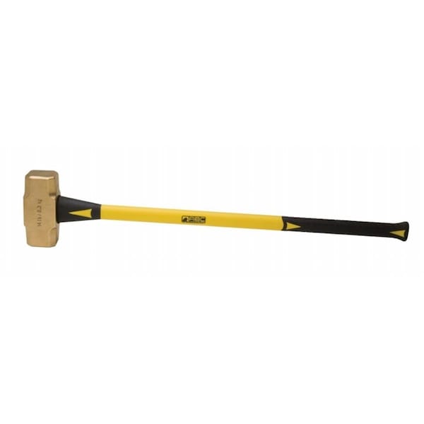 Abc Hammers ABC Hammers, Inc.  14 lb. Brass Hammer with 33 inch  Fiberglass Handle - AB1853