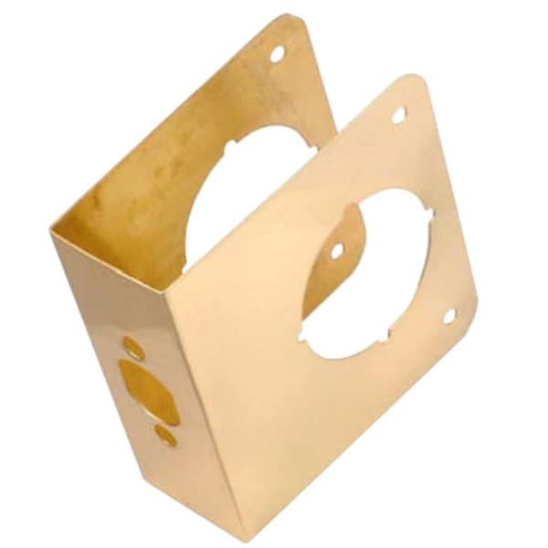 Belwith Products 2081-PB 4.5 in. Polished Brass Door Reinforcer - 779775