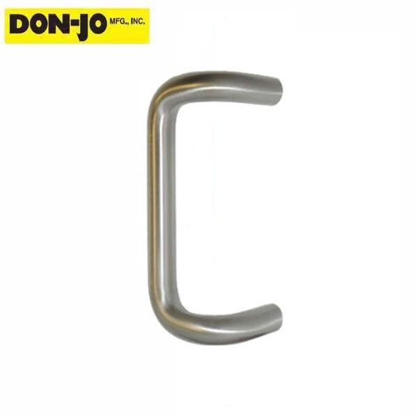 Don-Jo Don-Jo: Offset Door Round Pull 12" CTC Satin Aluminum - DNJ-1152-628