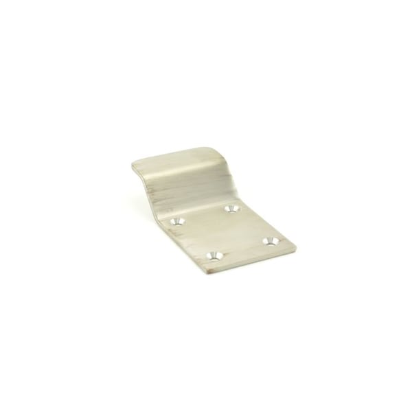 Trimco Screw Mount Cylinder Pull No Cutout Satin Stainless Steel 2"x3-3/4" - 1822-1.630