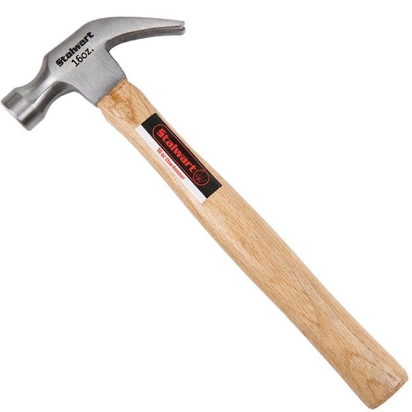 Stalwart Stalwart 75-HT3000 16 oz 13 in. Natural Hardwood Claw Hammer - 75-HT3000