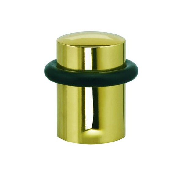 Omnia Floor Door Stop Bright Brass 1-3/4" - 7000.3