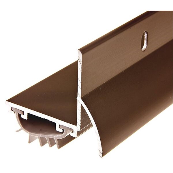 Grilltown U36BRH 1.37 x 36 in. L Shape Drip Cap Door Bottom, Brown - GR2996138