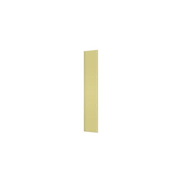 Deltana Push Plate 3-1/2" X 20" Bright Brass - PP3520U3