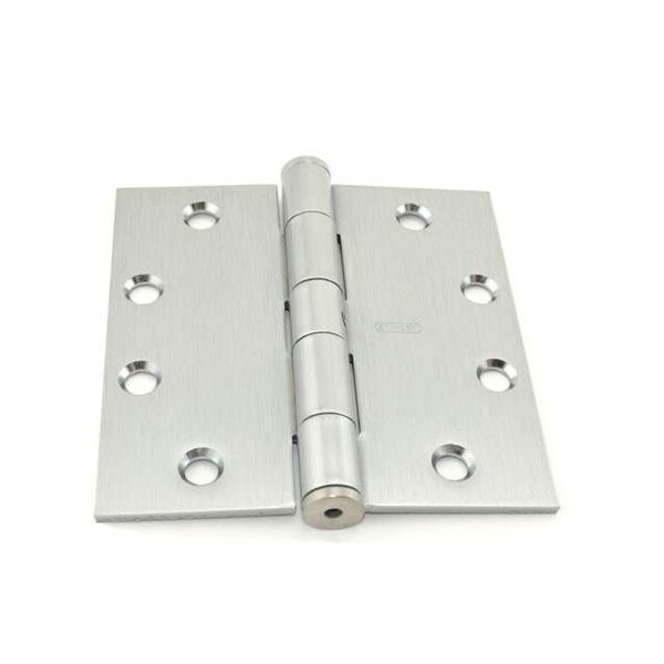 Best Hinges 4-1/2inx4-1/2in Steel Full Mortise Standard Weight Square Corner Hinge Non Removable Pin # - F17941226DNRP