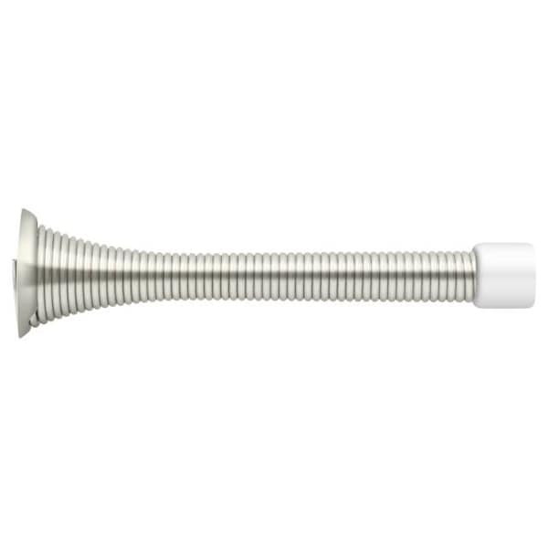 Deltana Baseboard Door Bumper, Heavy Duty, Steel Bright Nickel 3-3/4" - SDS375U14