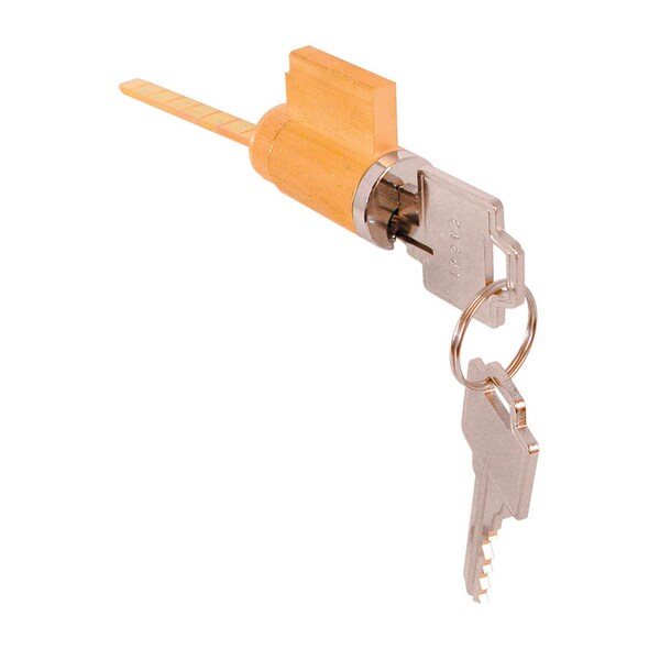 Prime-Line Prime-Line KW Brass-Plated Brass Cylinder Lock Keyed Differently - 1505
