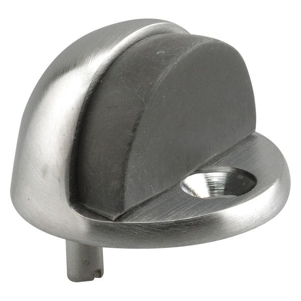 Primeline Tools Dome Type Door Floor Stop, 1 in. Tall, Satin Chrome Plated Brass (Single Pack) - MP4544