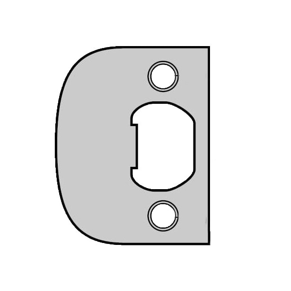 Kwikset Square Corner Full Lip Strike Antique Brass Finish - 83437-5