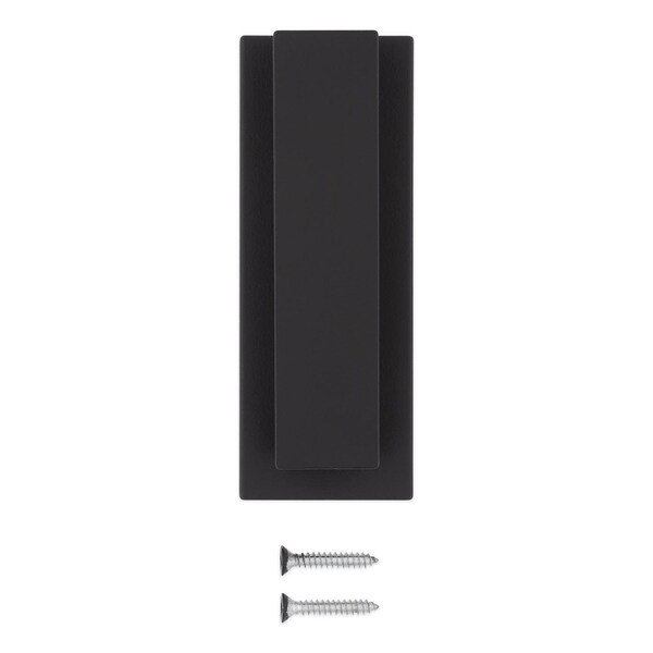 National Hardware National Hardware Reed 4.75 in. L Matte Black Brass Door Knocker - N336-703