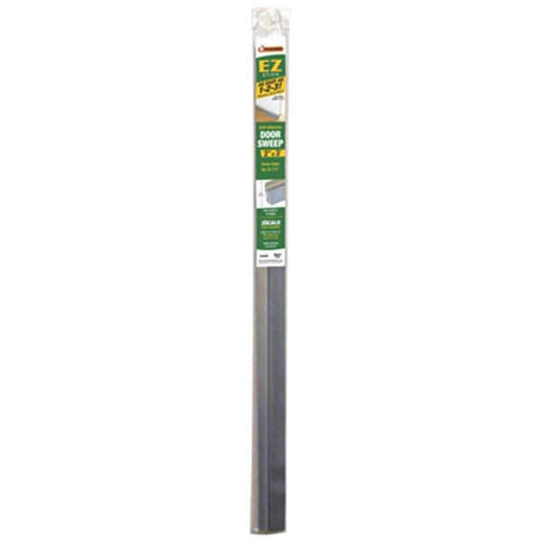 Thermwell Products EZ36S 2 in. x 3 ft. Silver Self Adhesive Door Sweep - 176738