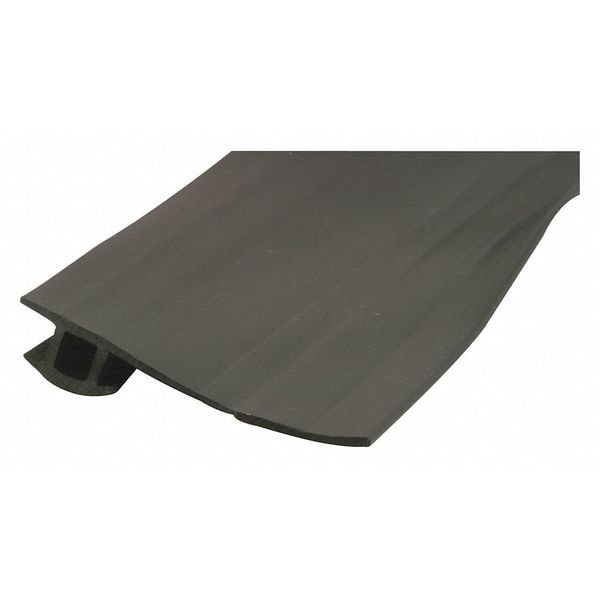Prime-Line 7/8 in. to 1-3/8 in. x 7 ft., Black Vinyl Sliding Screen Door Weatherstrip (Single Pack) - B 621